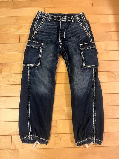 Supreme / True Religion® Denim Cargo Pant "Washed Blue"