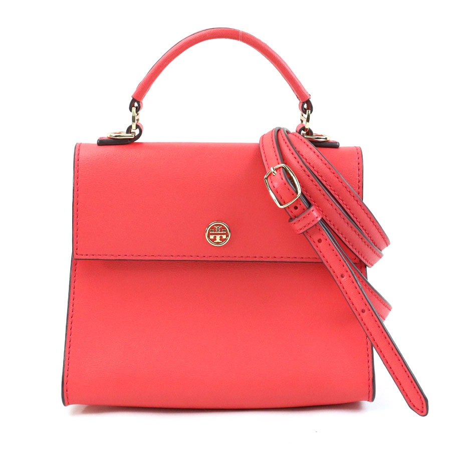 トリーバーチ Tory Burch ハンドバッグ ショルダーバッグ レザー ピンク系 レディース【中古】 h30851a