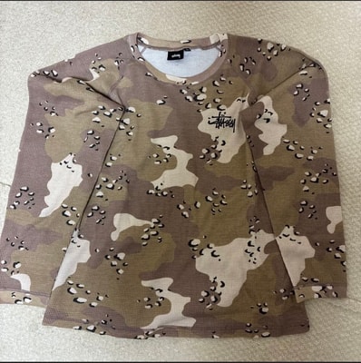 Stussy Raglan Thermal Basic Stock "Desert Camo" (FA24)