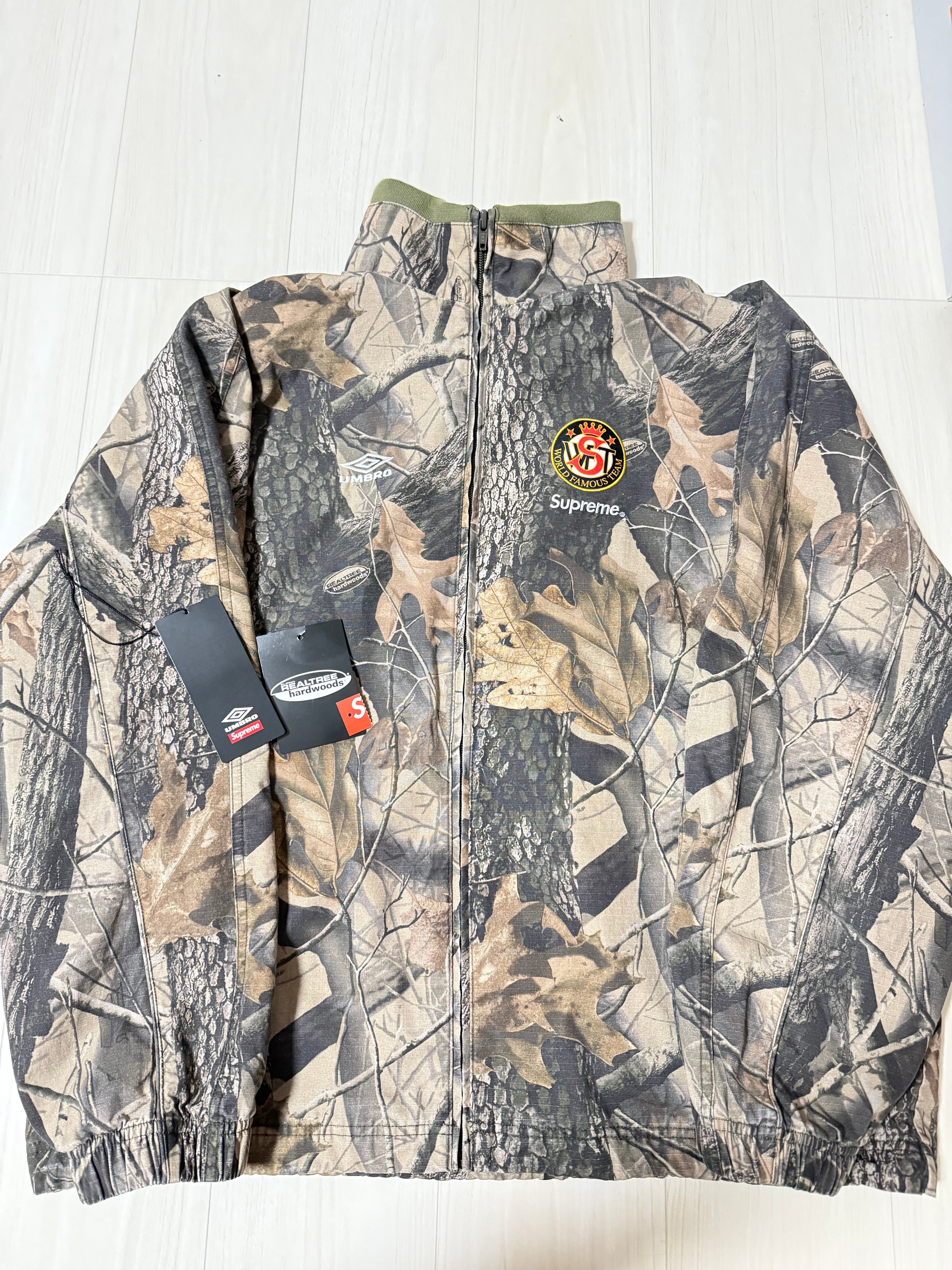 Supreme x Umbro Cotton Ripstop Track Jacket (26SS) "Realtree Hardwoods Camo"