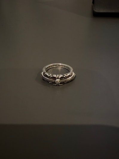Chrome Hearts Baby Classic Floral Cross Ring "Silver"