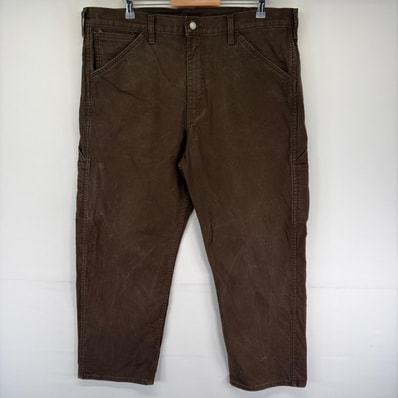 古着 リーバイス Levi's デニム パンツ ペインター ジッパーフライ ツールポケット 大きいサイズ w46 L30 ブラウン系 メンズ
