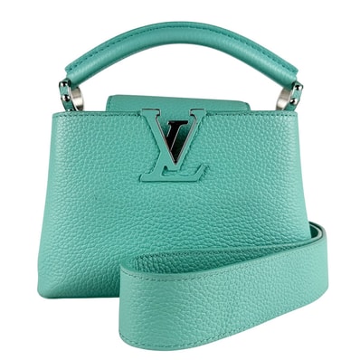 ルイ ヴィトン LOUIS VUITTON ハンドバッグ ショルダーバッグ カプシーヌMINI レザー マイアミグリーン レディース M56754【中古】 z10302