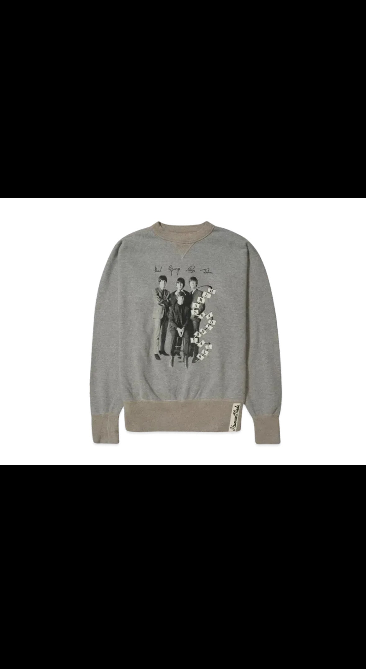 HUMAN MADE Beatles Sweatshirt "Gray"