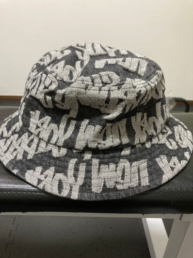 Supreme Fat Tip Jacquard Denim Crusher "Black"