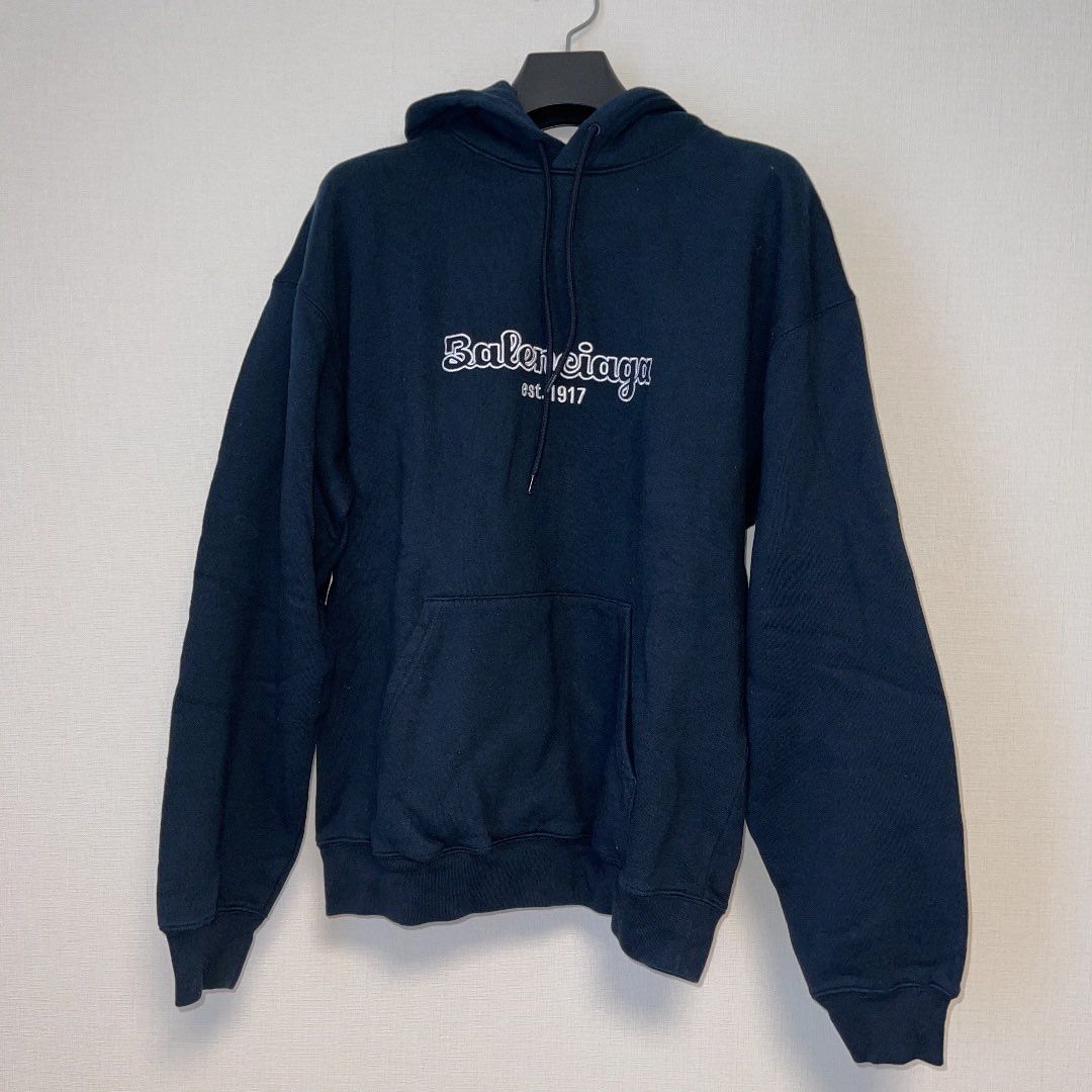 BALENCIAGA パーカー ネイビー