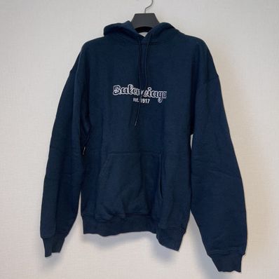 BALENCIAGA パーカー ネイビー