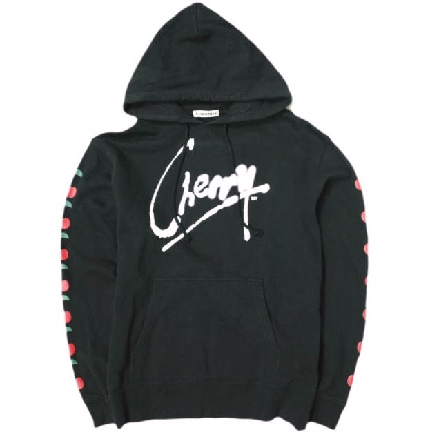 F-LAGSTUF-F FLAGSTUFF フラグスタッフ CHERRY HOODIE スウェットプルオーバーパーカー 2016AW-FS-27 M BLACK 裏毛 トップス g21997