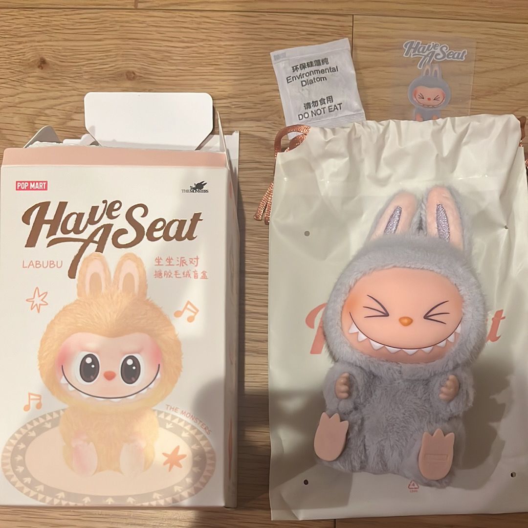 POP MART THE MONSTERS (LABUBU) Have a Seat Plush Series HEHE