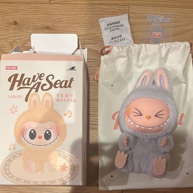 POP MART THE MONSTERS (LABUBU) Have a Seat Plush Series HEHE