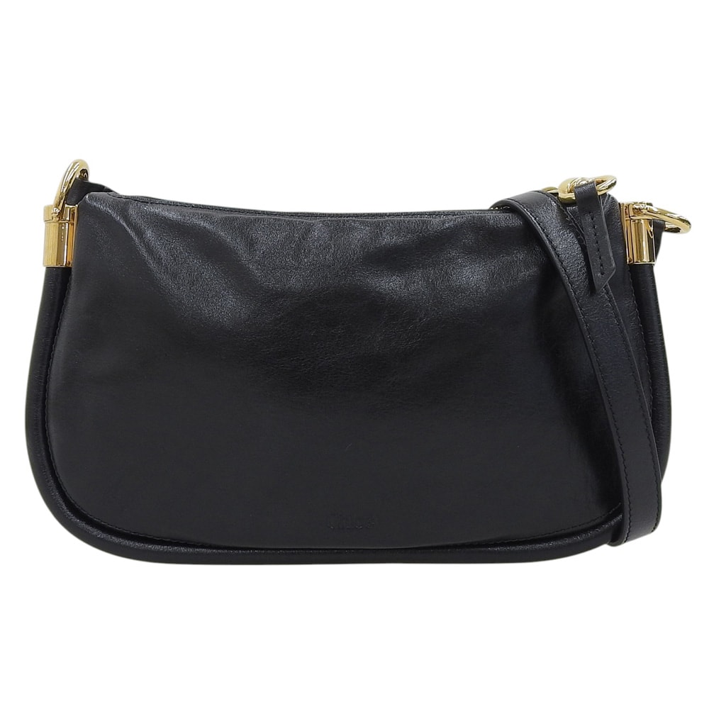 クロエ 美品 パラティ 24 ミニバッグ ショルダーバッグ レディース 黒 ブラック CHC24WP436O17001
