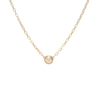 カルティエ CARTIER ダムール ネックレス Au750 イエローゴールド ネックレス【中古】