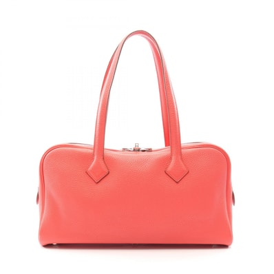エルメス HERMES ヴィクトリア エラン38 ハンドバッグ バッグ レザー トリヨンクレマンス トリヨンクレマンス ブーゲンビリア □P刻印(2012年製造) レディース ピンク系 【中古】