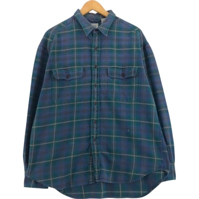 古着 90年代 ギャップ GAP オールドギャップ 長袖 フランネルチェックシャツ メンズL相当 ヴィンテージ/eaa514744