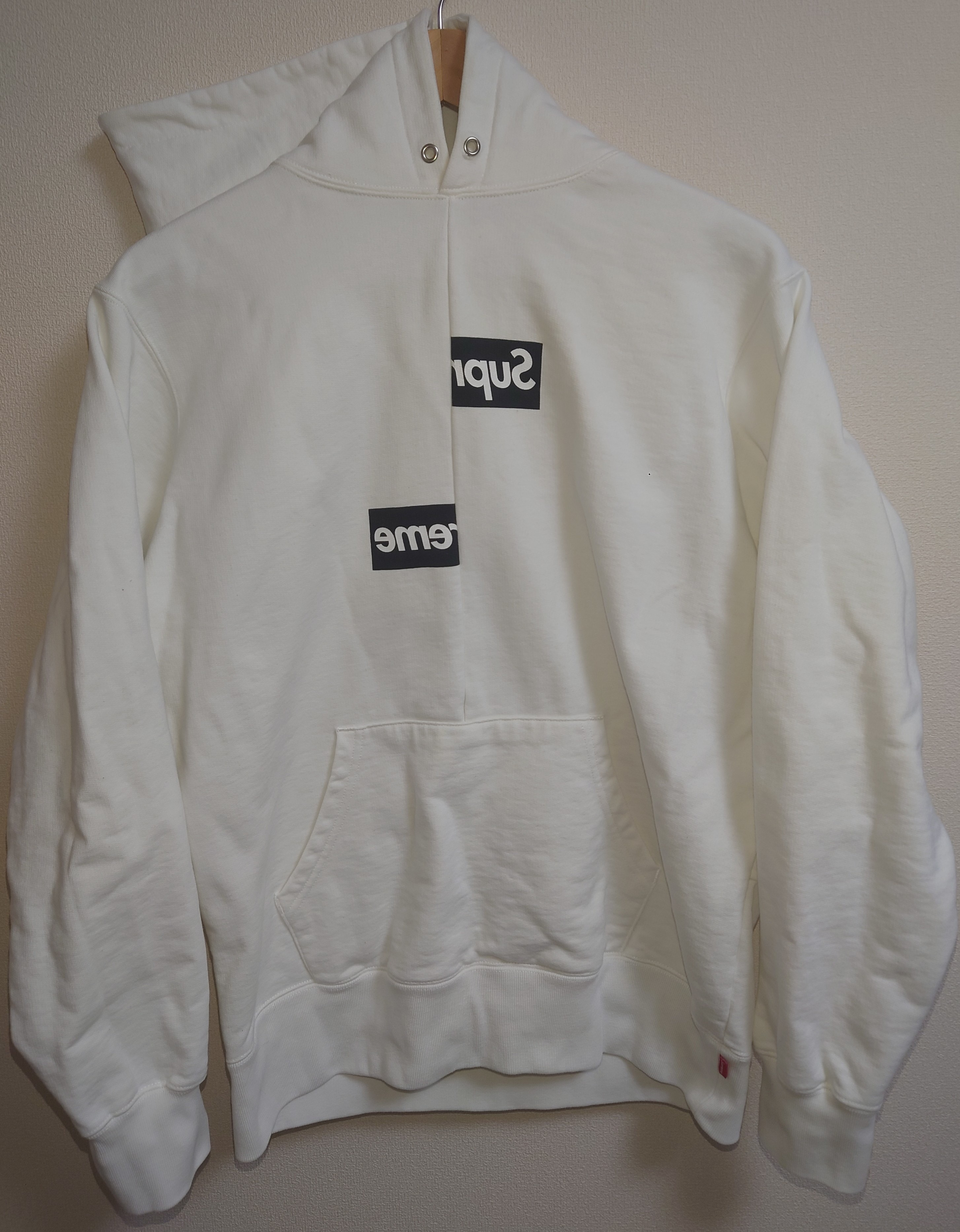 Supreme / Comme des Garçons SHIRT® Split Box Logo Hooded Sweatshirt "White"