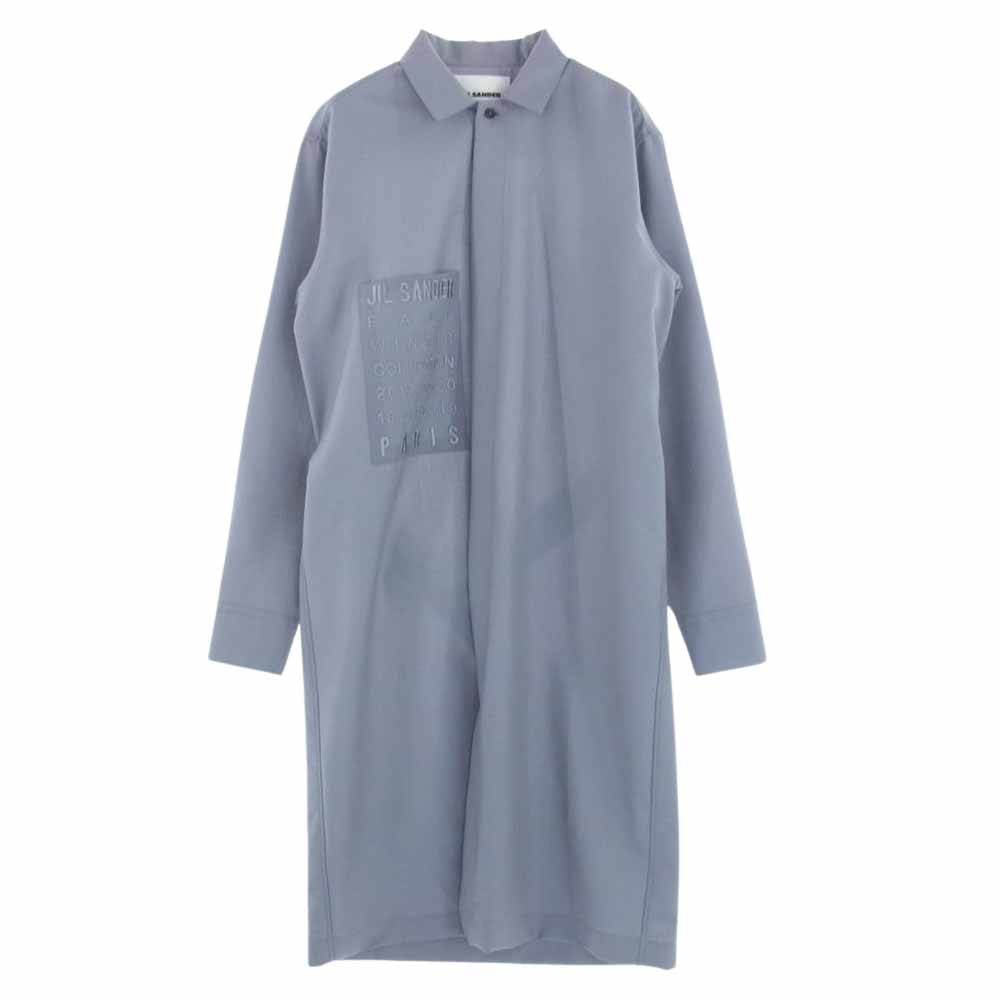 JIL SANDER+ 19AW ウール比翼コート ネイビー 中古・古着通販】JIL SANDER+ (ジルサンダープラス) ウール比翼シャツ