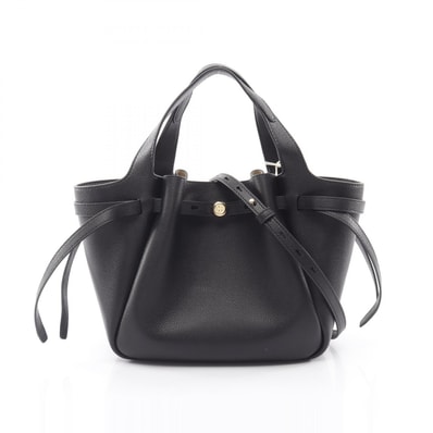 トリーバーチ Tory Burch ロミー スモール 2WAY トートバッグ バッグ レザー レディース ブラック系 164866001 【新品】