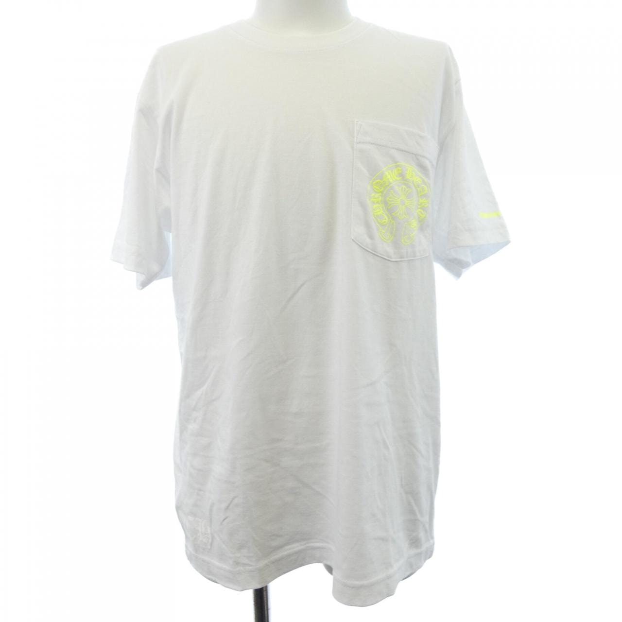 Chrome Hearts Neon Yellow Horseshoe S/S T-Shirt "White"