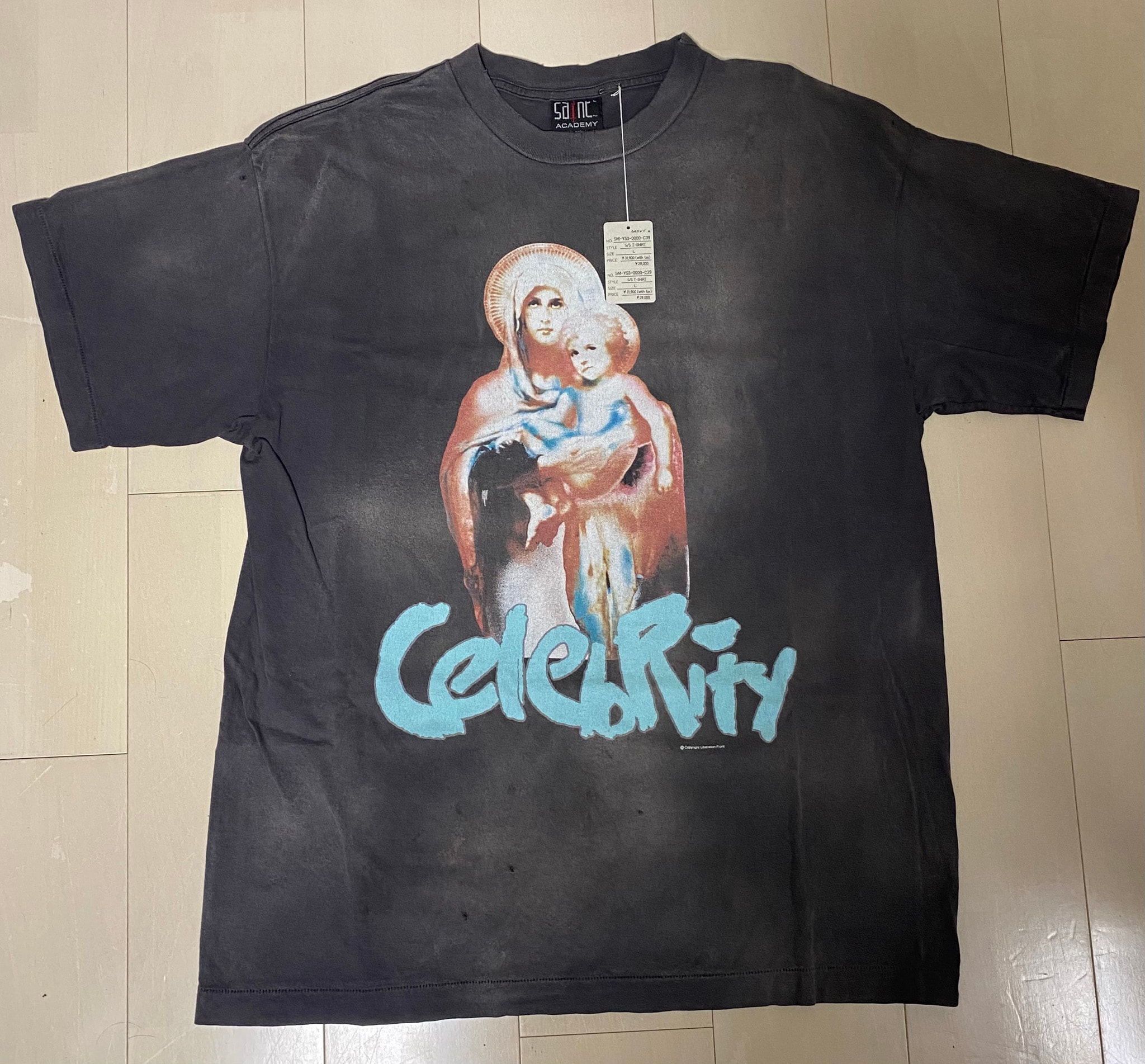 Saint Mxxxxxx x Shermer Academy SS Tee/Celebrity "Black"
