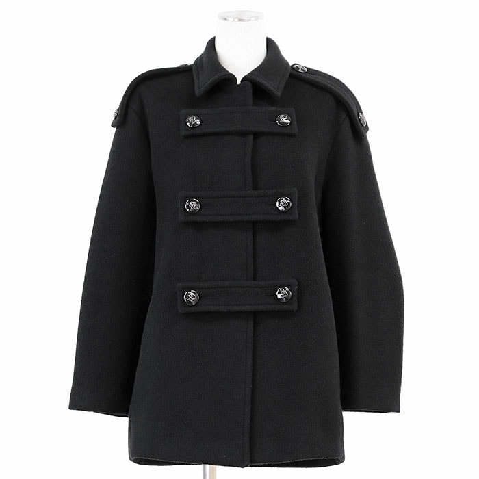 エンポリオ・アルマーニ ナポレオン ショートコート ジャケット レディース ブラック 36 Emporio Armani