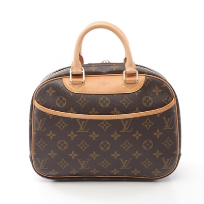 ルイ・ヴィトン LOUIS VUITTON トゥルーヴィル ハンドバッグ バッグ PVCコーティングキャンバス レザー モノグラム レディース ブラウン系 M42228 【中古】