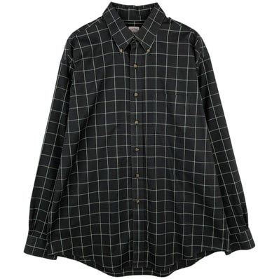 古着 ブルックスブラザーズ Brooks Brothers Est.1818 長袖 ボタンダウンチェックシャツ メンズL相当/rab181186