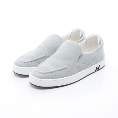 エルメス HERMES キディ スリッポン 靴 スウェード レディース ブルー系 【中古】