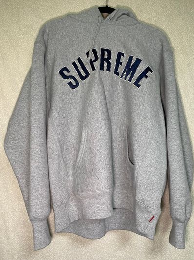 Supreme Pearl Logo Hooded Sweatshirt "Grey"
