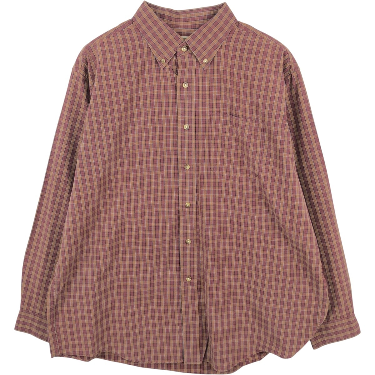古着 90~00年代 エルエルビーン L.L.Bean 長袖 ボタンダウンチェックシャツ メンズXL相当/eaa662813