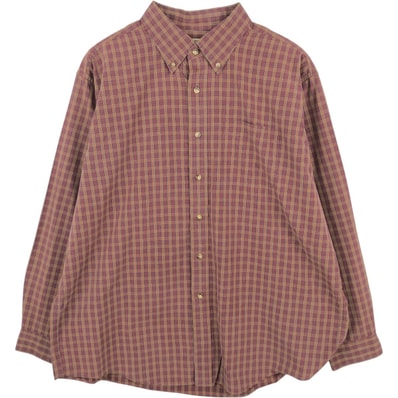 古着 90~00年代 エルエルビーン L.L.Bean 長袖 ボタンダウンチェックシャツ メンズXL相当/eaa662813