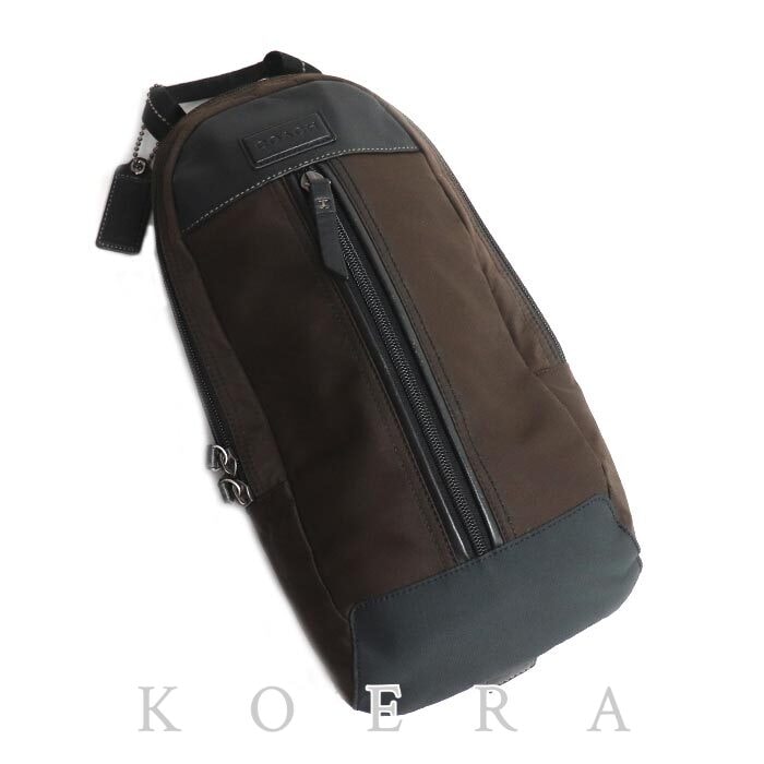 COACH コーチ ヴァリック スリング ボディバッグ ブラウン F70692 メンズ【中古】