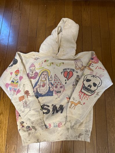 SAINT Mxxxxxx HOODIE ILLUSTRATION "Grey"