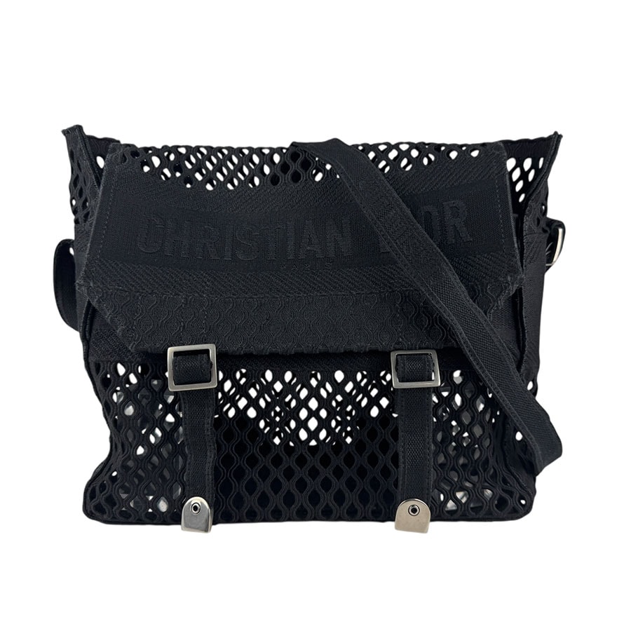 クリスチャンディオール Christian Dior ショルダーバッグ キャンバス ブラック レディース【中古】 z6768