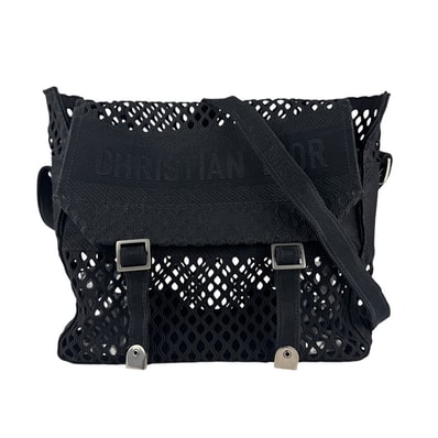 クリスチャンディオール Christian Dior ショルダーバッグ キャンバス ブラック レディース【中古】 z6768