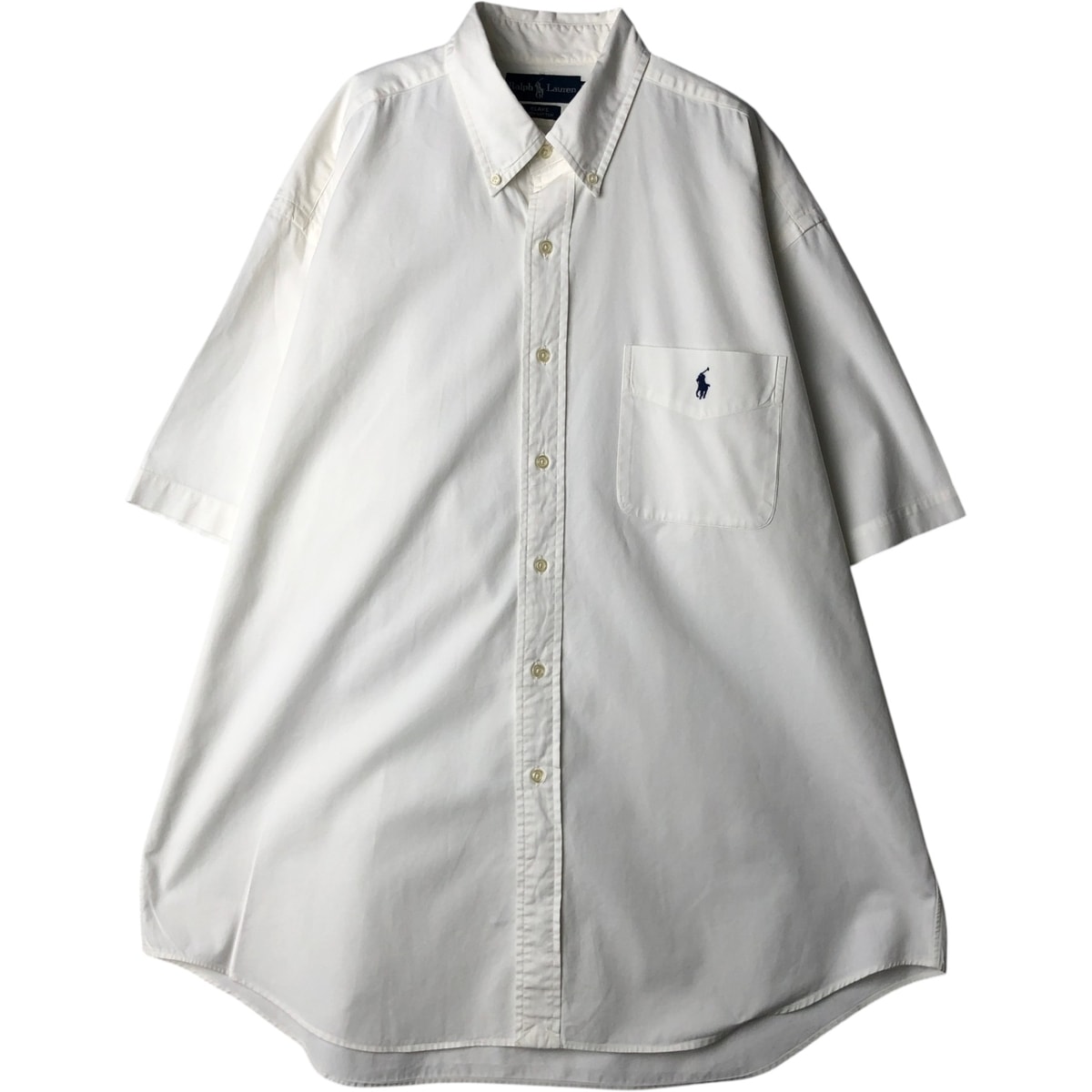 古着 ラルフローレン Ralph Lauren BLAKE 半袖 ボタンダウンシャツ メンズXL相当/eaa641073