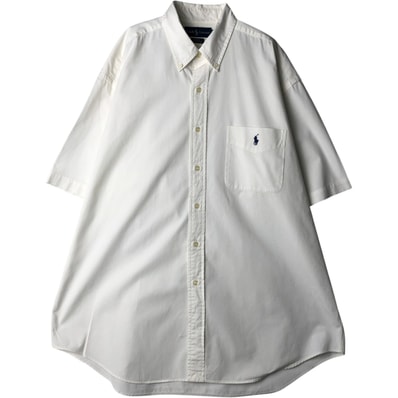 古着 ラルフローレン Ralph Lauren BLAKE 半袖 ボタンダウンシャツ メンズXL相当/eaa641073