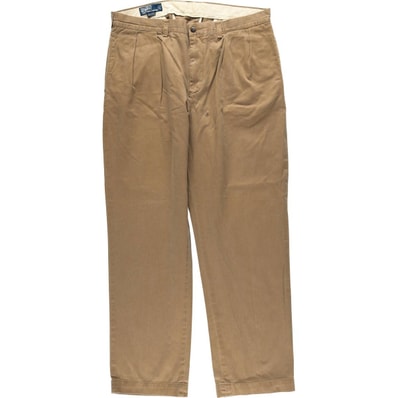 古着 ラルフローレン Ralph Lauren POLO by Ralph Lauren ETHAN PANT ツータック チノパンツ メンズw36相当/eaa663447