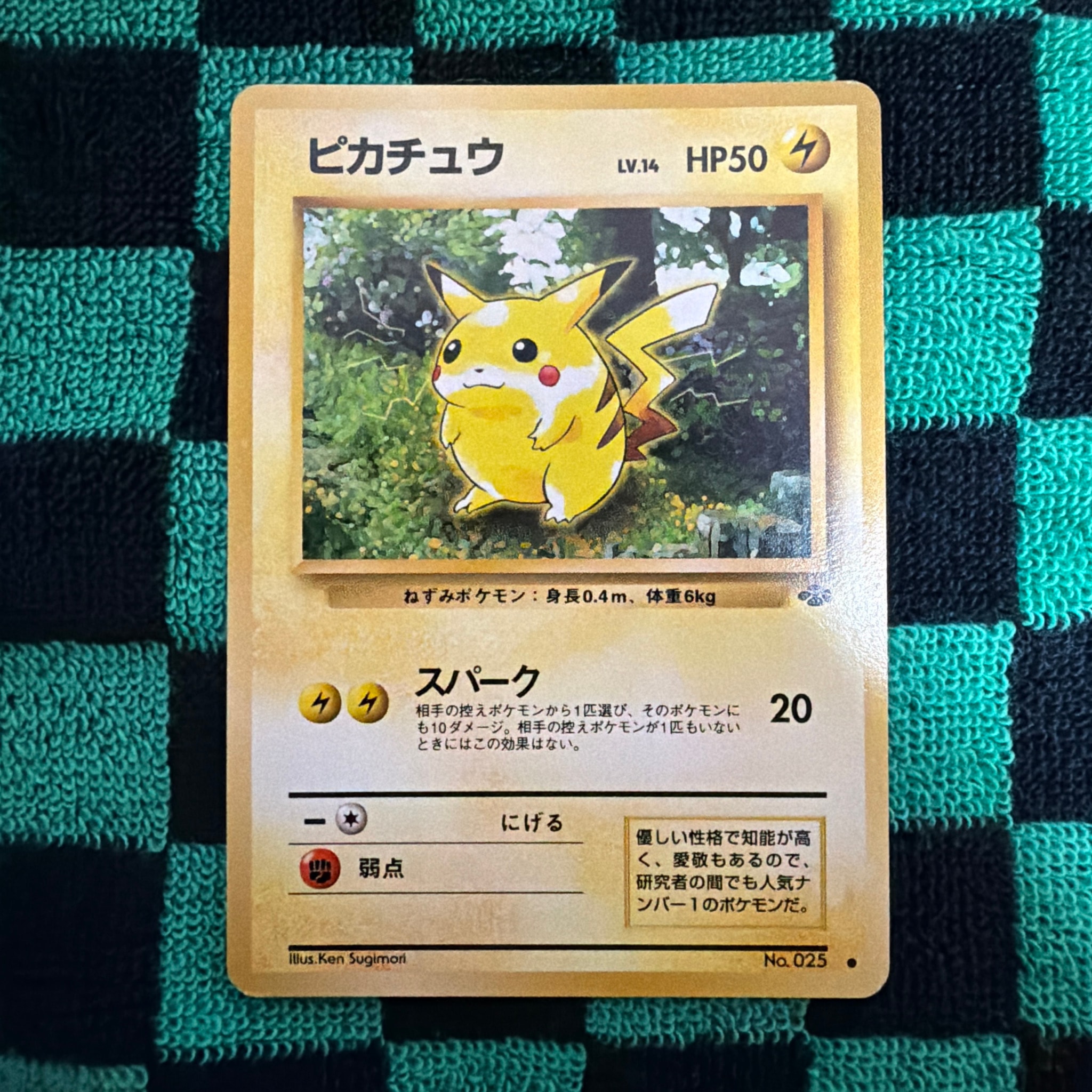 ピカチュウ ○ : 旧裏 [PMCG2 No.025](拡張パック「ポケモンジャングル