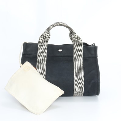 ■美品 エルメスカンヌ PM ポーチ付ハンドバッグ