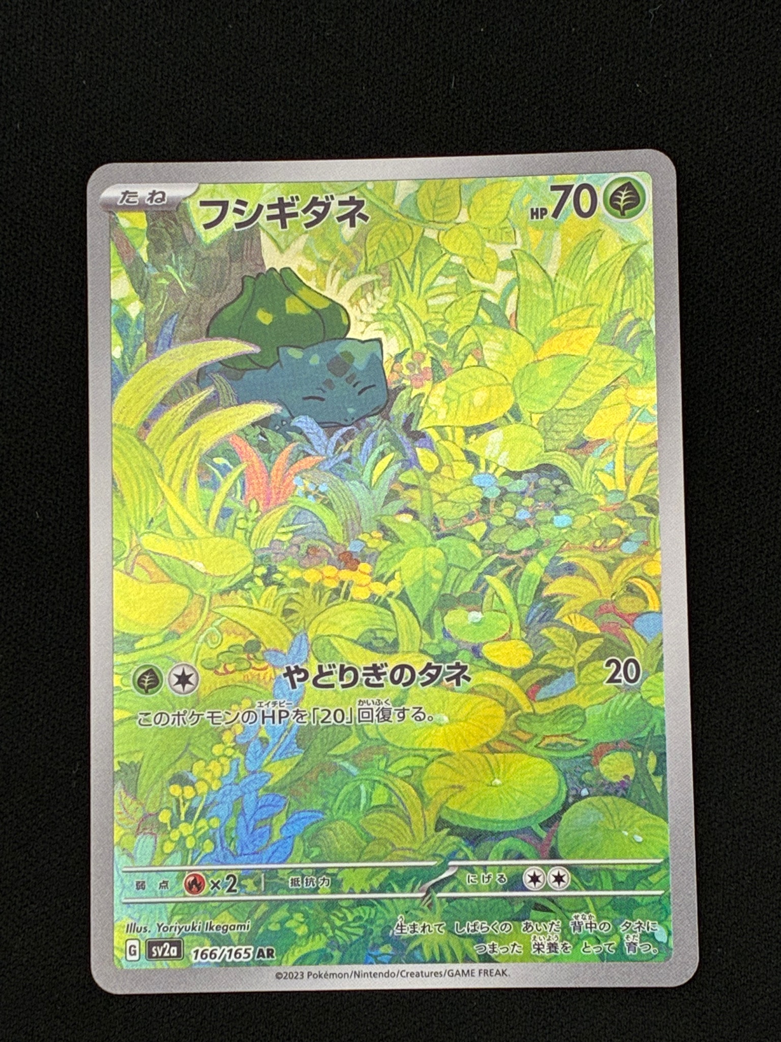 フシギダネ AR[SV2a 166/165](強化拡張パック「ポケモンカード151
