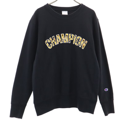Champion チャンピオン リバースウィーブ 長袖 スウェット トレーナー M ブラック