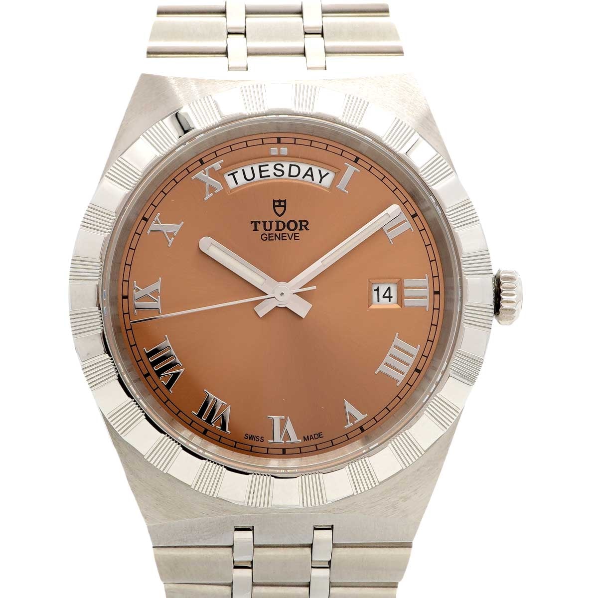 【6wdd0307】チュードル ロイヤル 28600 ブラウン文字盤【中古】腕時計 メンズ