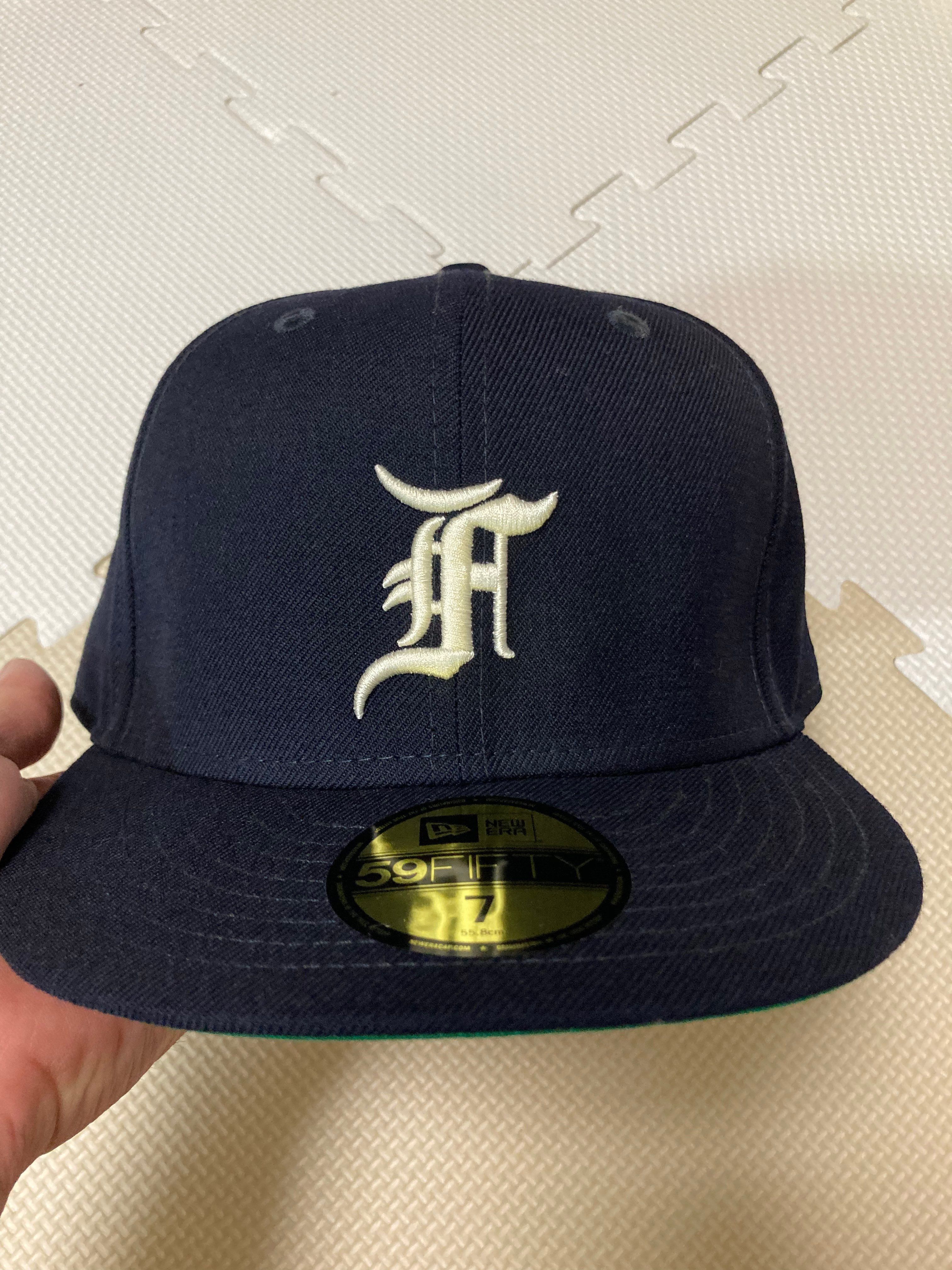 NEW ERA FEAR OF GOD ESSENTIALS 59FIFTY F LOGO Under Visor "Navy"