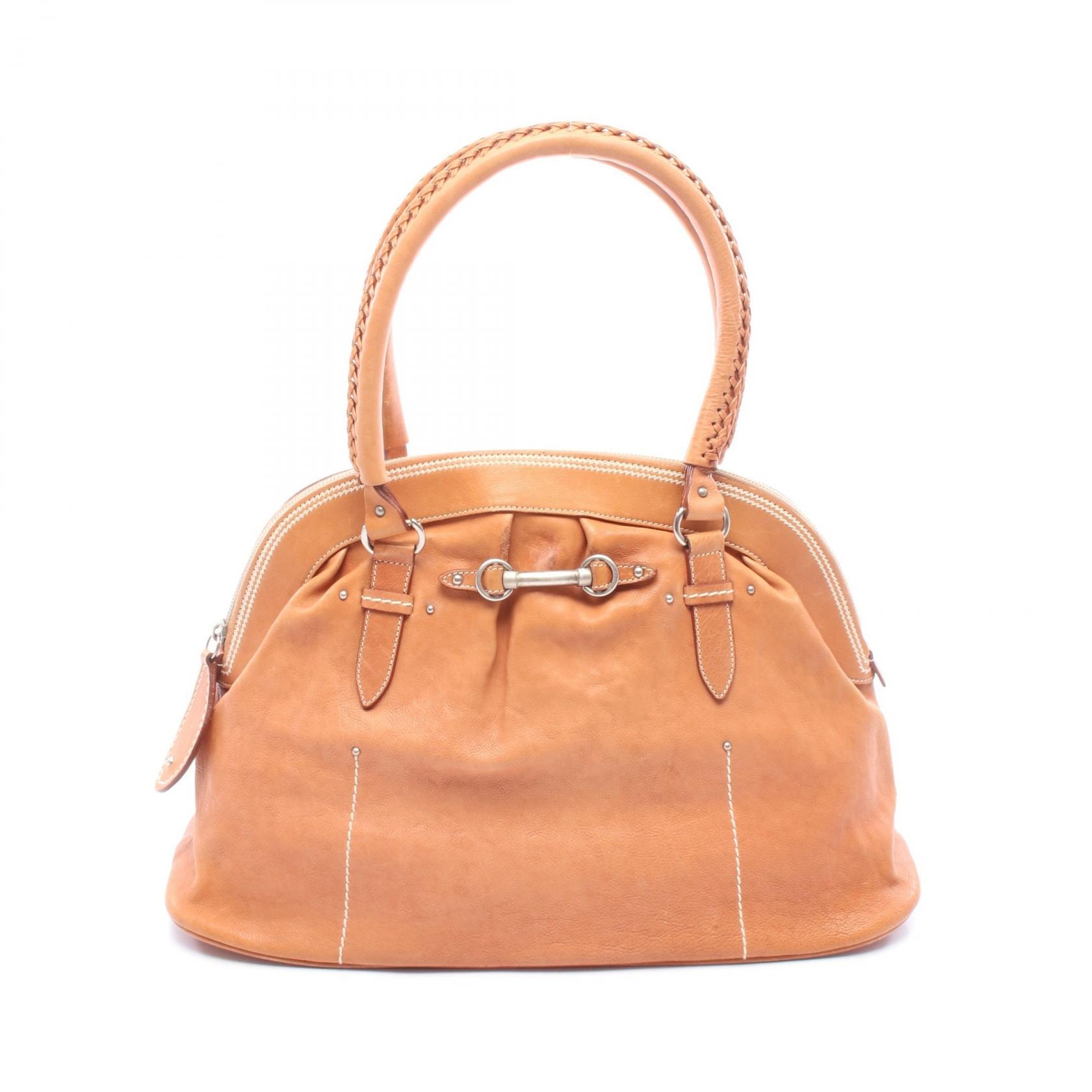 ディオール Dior ハンドバッグ バッグ レザー レディース ブラウン系 【中古】