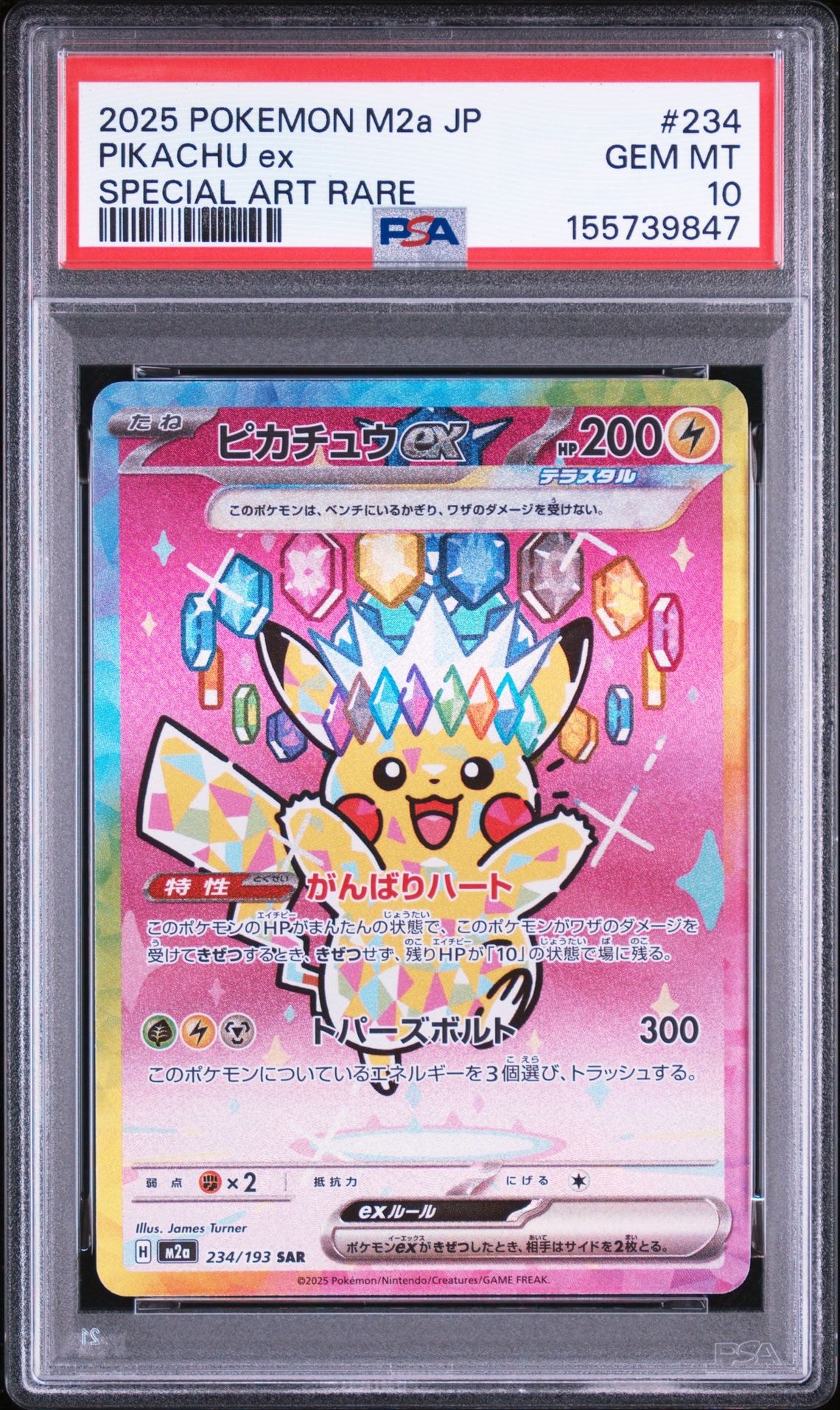 PSA10】ピカチュウVMAX（バンザイピカチュウ）: プロモ[S-P 123
