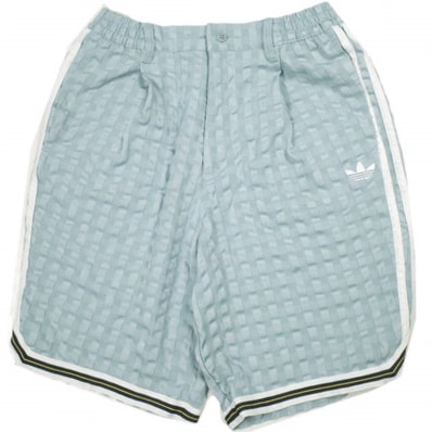adidas Originals アディダス オリジナルス CHECK SHORT チェックショーツ DV3113 L(JPN) ライトブルー イージー ショートパンツ ボトムス g15200