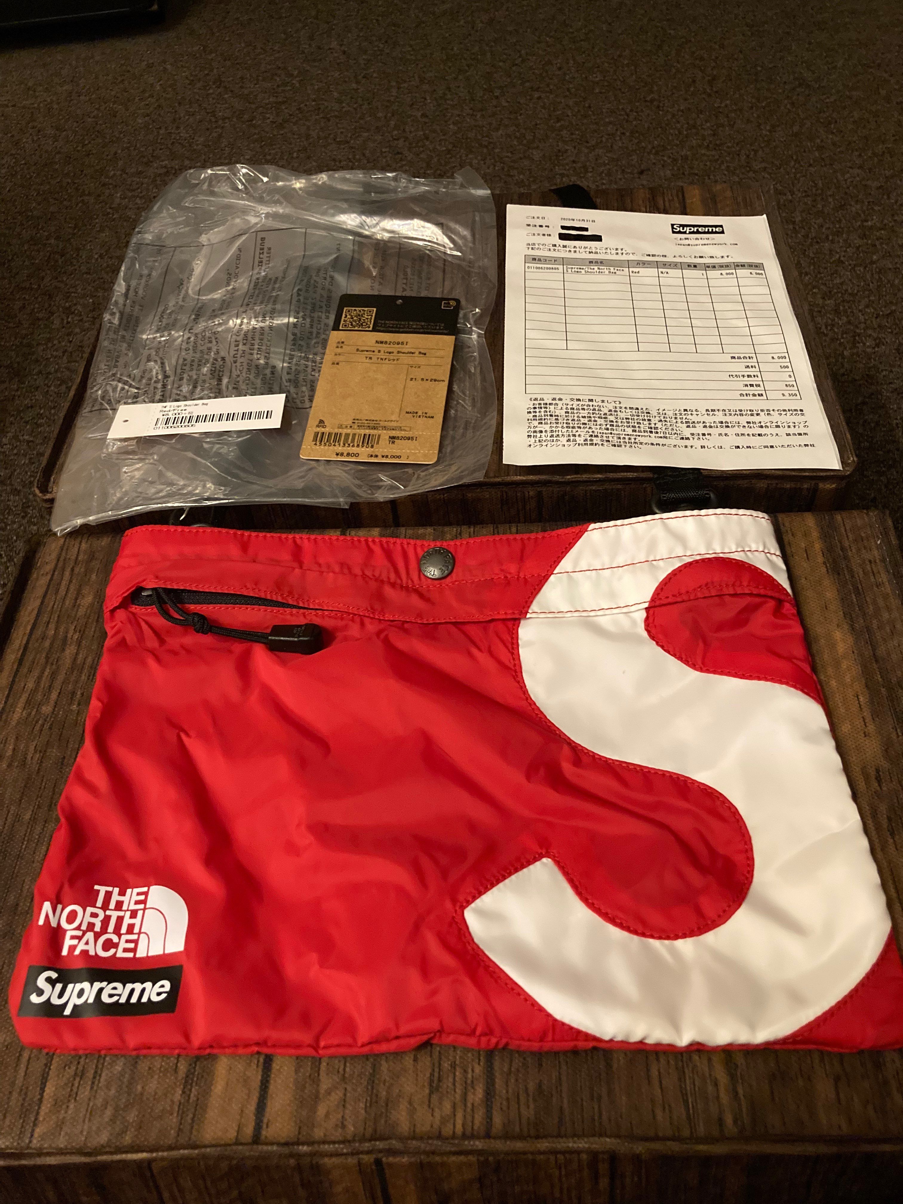 Supreme x The North Face S Logo Shoulder Bag "Red"