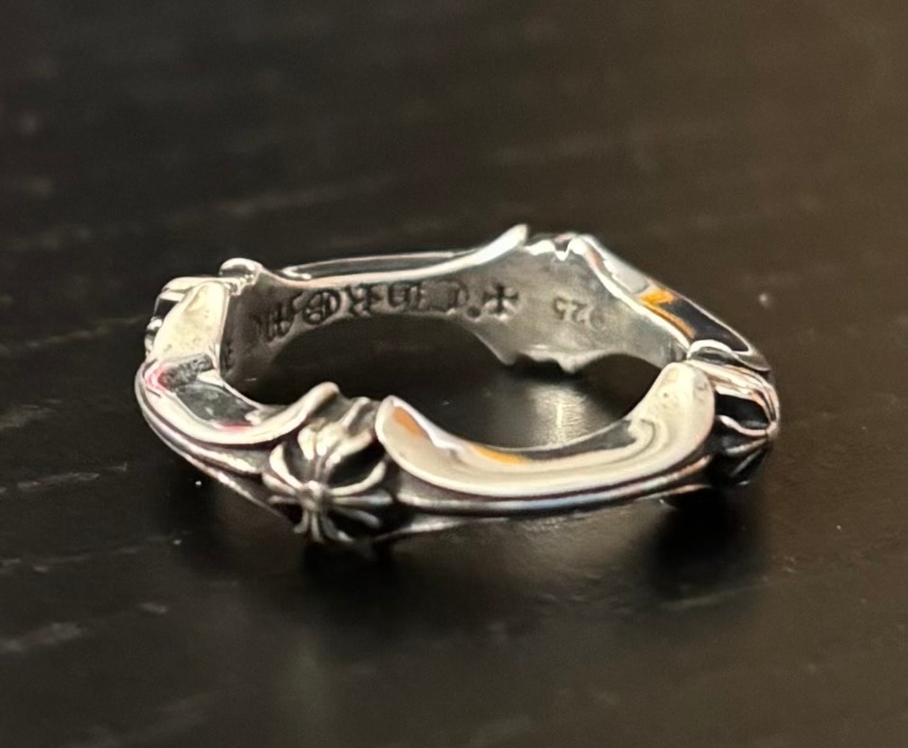 Chrome Hearts Plus & Bone Ring "Silver"