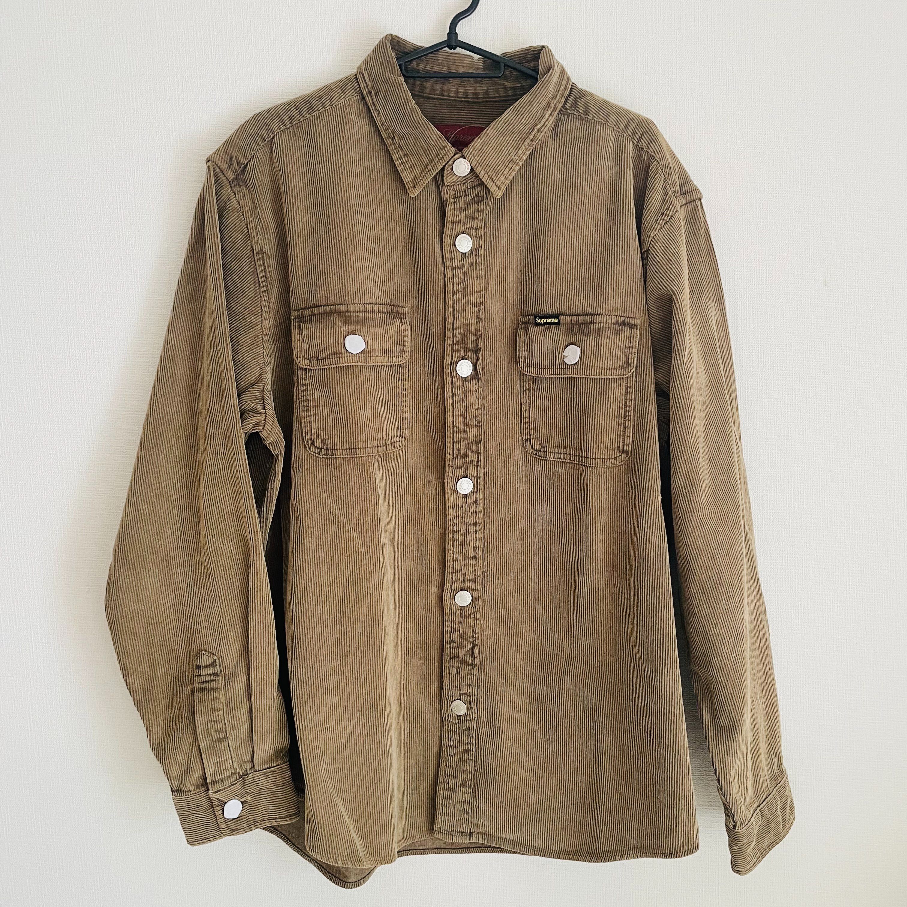 Supreme Washed Corduroy Shirt "Brown"