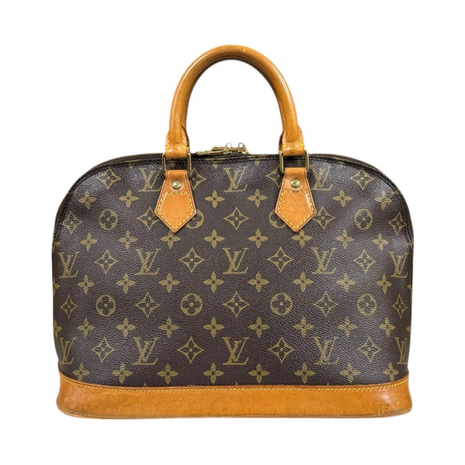 ルイヴィトン アルマ モノグラム ハンドバッグ モノグラムキャンバス M51130 ブラウン レディース LOUIS VUITTON  中古